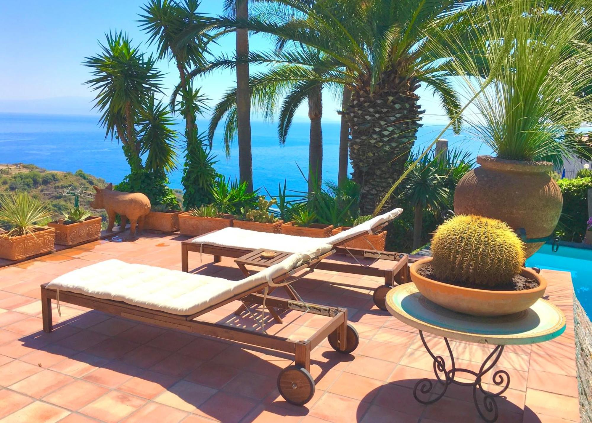 Villa Lou Taormina Private Villa With Panoramic Sea View Pool Exterior photo