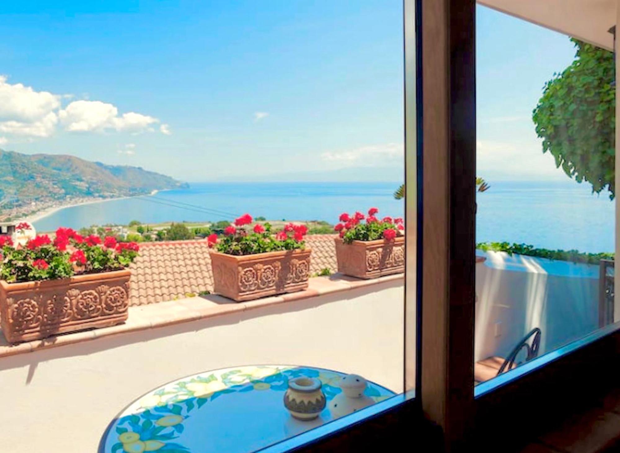 Villa Lou Taormina Private Villa With Panoramic Sea View Pool Exterior photo